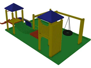 Children Playground 3D Model preview