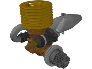 RC Model Engine .12 3D Model preview