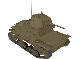 Fiat Ansaldo L6-40 3D Model preview