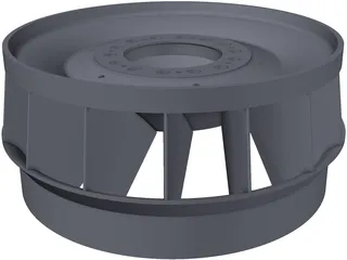 Francis Turbine Runner 3D Model preview
