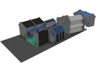 Old Town 3D Model preview