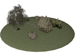 Garden 3D Model preview