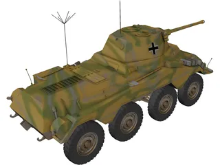 Panzerspahwagen Sd.Kfz. 234 Puma 3D Model preview