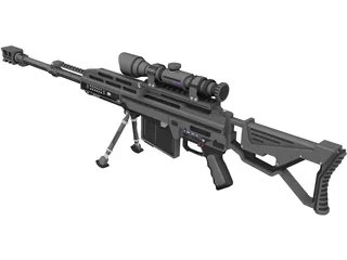 Coalition Rifle 3D Model preview
