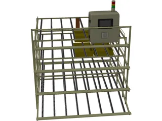 Parts Supply Rack 3D Model preview