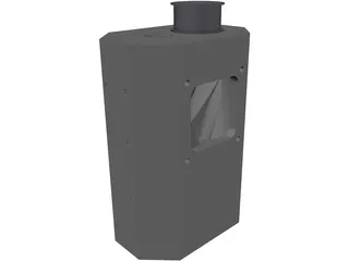 Twin Screw Supercharger 3D Model preview