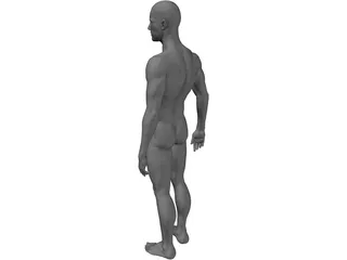 Man Athlete Standing 3D Model preview