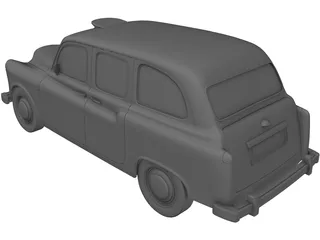 Taxi London 3D Model preview