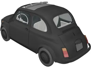 Fiat 500L 3D Model preview