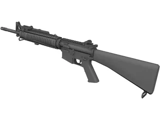 M16 EX Rifle 3D Model preview