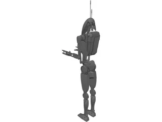Star Wars B1 Battle Droid 3D Model preview