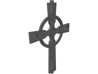 Celtic Cross 3D Model preview