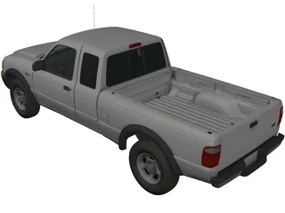 Ford Ranger Pickup 3D Model preview