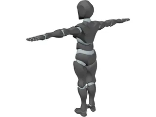Robot Soldier 3D Model preview