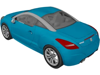 Peugeot RCZ 3D Model preview