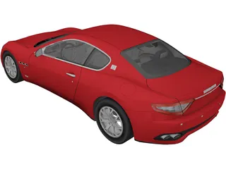 Maserati Granturismo 3D Model preview