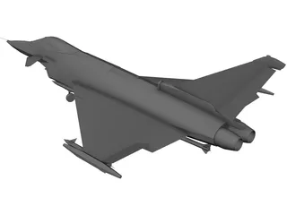 Eurofighter 2000 3D Model preview