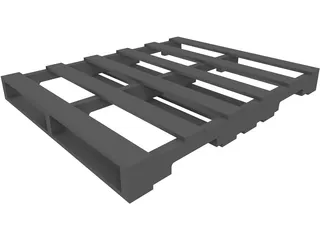Pallet 40 x 48 3D Model preview