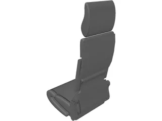 Coach Seat 3D Model preview