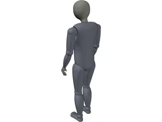 Man Standing 3D Model preview