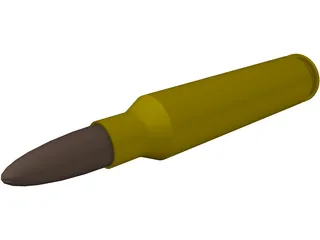 Bullet 5.56 45mm NATO 3D Model preview