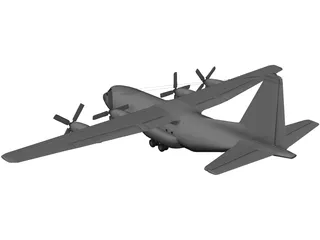 Lockheed C130 Cargo Plane 3D Model preview