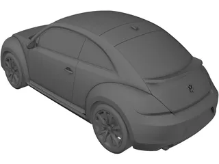 Volkswagen Beetle 2.0 TSi 3D Model preview