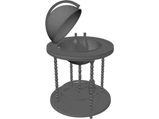 Bar Globe 3D Model preview