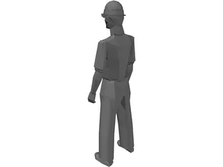 Worker 3D Model preview