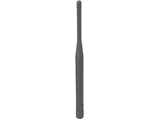 Antenna 800 MHz Whip 3D Model preview
