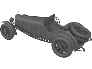 Mercedes-Benz Sport Coupe (1929) 3D Model preview