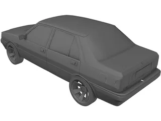 Lancia Prisma 1600 3D Model preview