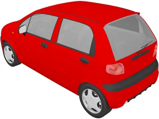 Daewoo Matiz 3D Model preview