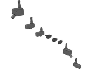 Microswitch Collection 3D Model preview