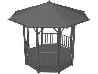 Pergola 3D Model preview