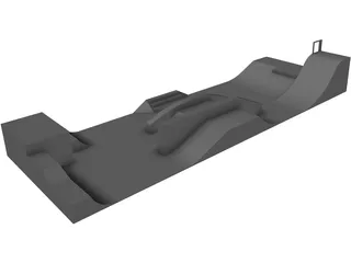 Skatepark Compact 3D Model preview