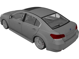 Subaru Legacy (2010) 3D Model preview