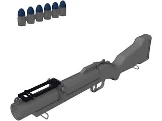 Grenade Launcher 3D Model preview