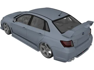 Subaru Impreza WRX STI (2011) 3D Model preview