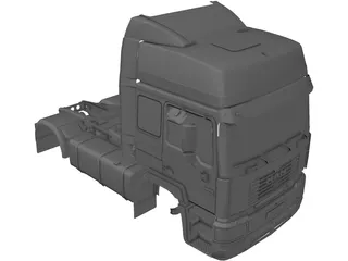 MAN F2000 Silent Body 3D Model preview
