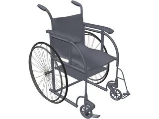 Wheelchair 3D Model preview