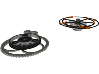 Gears 3D Model preview