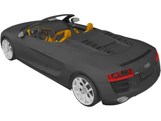 Audi R8 Spyder 3D Model preview