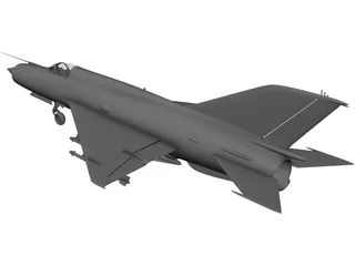 MiG-21 3D Model preview