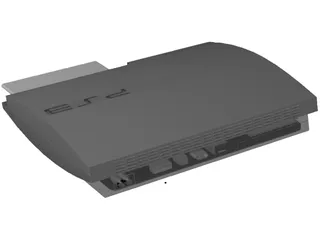 Sony PS3 Slim 3D Model preview