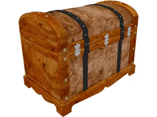 Treasure Chest 3D Model preview