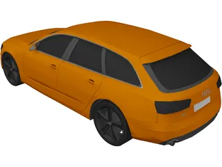 Audi A6 Avant (2012) 3D Model preview