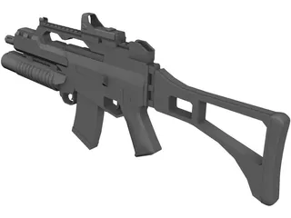 H&K G36 3D Model preview