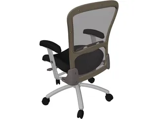 Executive Office Chair Electra 3D Model preview