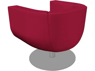 Chairs Italian Metropolitan 2000 Tulip 3D Model preview